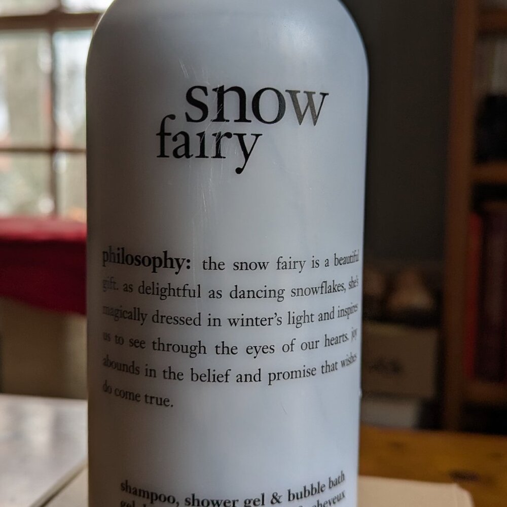 Philosophy shampoo, shower gel, bubble bath.  32 oz.  Snow Fairy